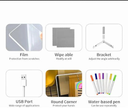 Glowboard - LED Light-Up Writing & Drawing Board, Glowboard LED Drawing Board