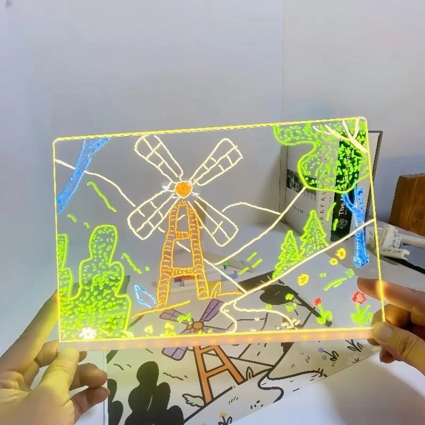 Glowboard - LED Light-Up Writing & Drawing Board, Glowboard LED Drawing Board