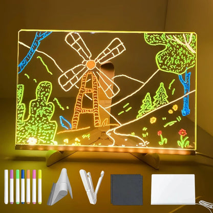 Glowboard - LED Light-Up Writing & Drawing Board, Glowboard LED Drawing Board