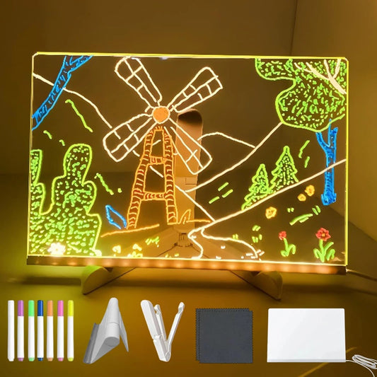 Glowboard - LED Light-Up Writing & Drawing Board, Glowboard LED Drawing Board