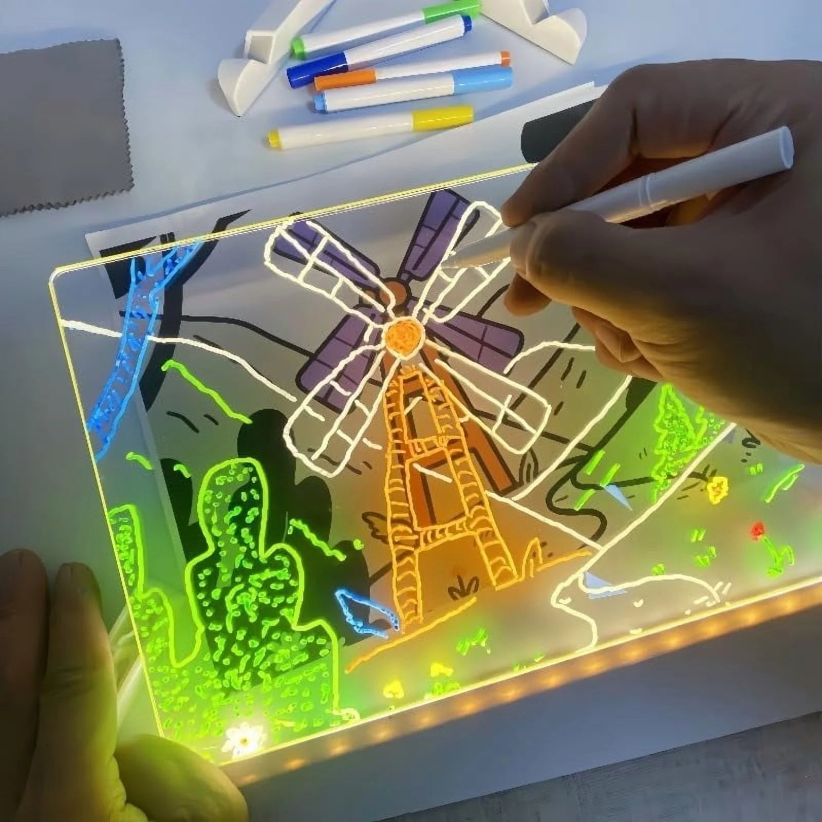 Glowboard - LED Light-Up Writing & Drawing Board, Glowboard LED Drawing Board