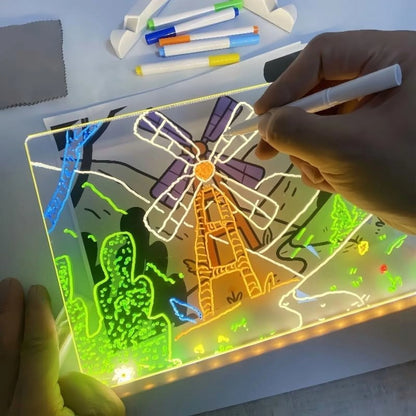 Glowboard - LED Light-Up Writing & Drawing Board, Glowboard LED Drawing Board