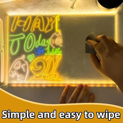 Glowboard - LED Light-Up Writing & Drawing Board, Glowboard LED Drawing Board